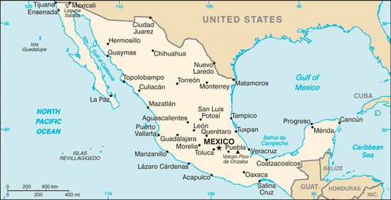 Unsere Route:
Mexico City - Tulancingo - Huasca - Pachuca - Mexico City - Oaxaca - Puerto Escondido - San Cristobal de las Casas