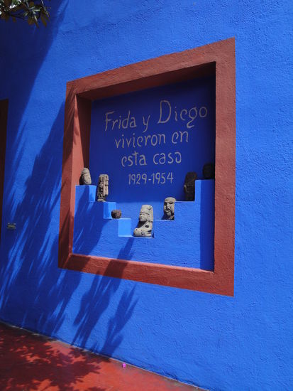 Das ganze Haus ist in blau