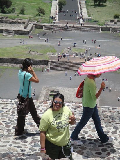 ...aber fuer eine Stadtmexicanerin war es ganz schoen anstrengend!
Einige krochen sogar auf allen Vieren hoch!