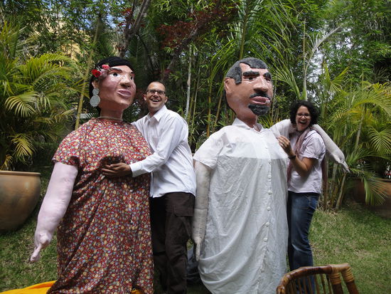 Die traditionellen Hochzeitspuppen. Also Martin... immer gleich an die T....