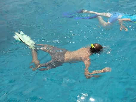 Beni beim Schnorcheln im Shark Bay