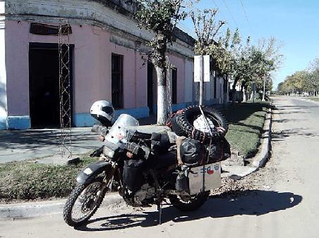 Mittagspause an der Strasse nach Santa Fe.