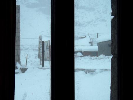 1. Tag.
Blick aus dem Fenster meines Zimmers.