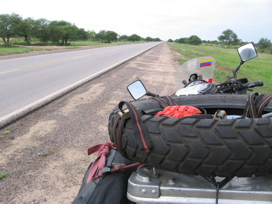 zwischen S.M. de Tucuman nach Sunchales. 630 Km wie auf dem Bild.