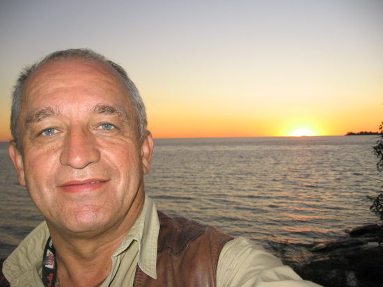 Sonnenuntergang am Rio de la Plata
