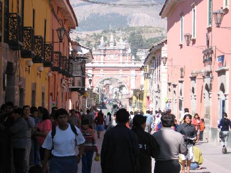 Ayacucho. Fussgaengerzone.