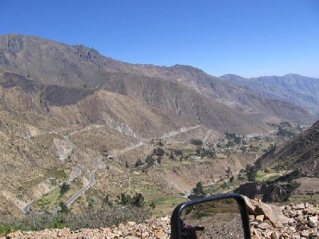 Von Ayacucho nach Pisco.
Abwaerts in die Wueste.