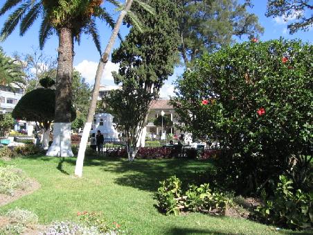 Plaza de Armas in Loja.