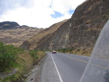 Die Pan-Amerika nach Quito.