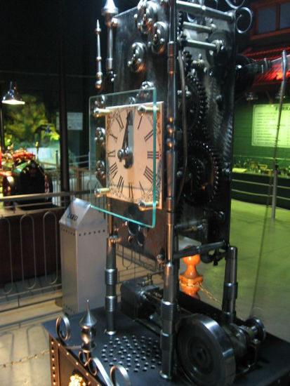 Dampfmuseum. Dampfbetriebe Uhr