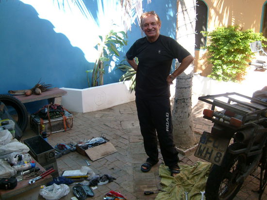 Beim Antriebswechsel in Coro.