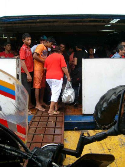 Der Aufgang zum Schiff.