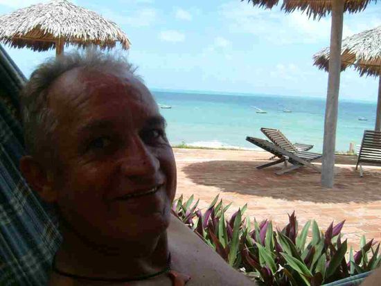 Canoa Quebrada. Vor meinem Zimmer.