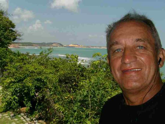 Blick von meiner Unterkunft aufs Meer.