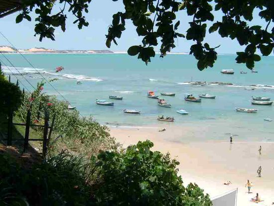 Blick von meiner Unterkunft aufs Meer.