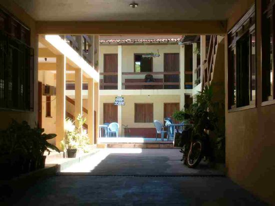 Hotel in Porto Seguro. Hier habe ich das Kettenrad gewechselt.