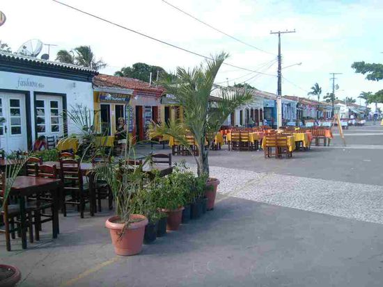 Porto Seguro. Die Touristenmeile.