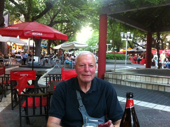 Mendoza. David always ready to have a good beer.