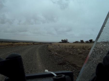 Von Porvenir nach Rio Grande (Argentinien). Irgendwo im Horizont muss es sein.