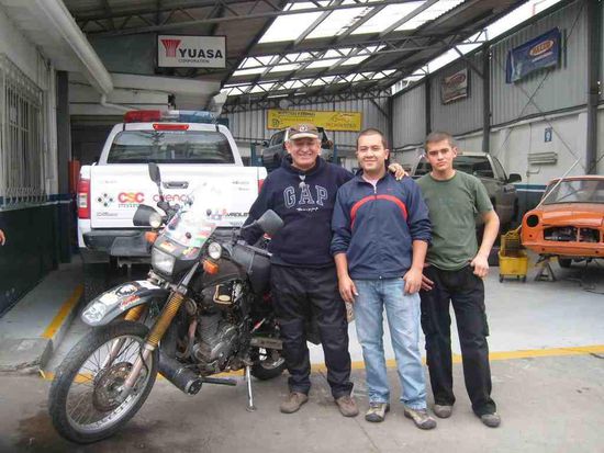 Pablo mit seinem Lehrling.