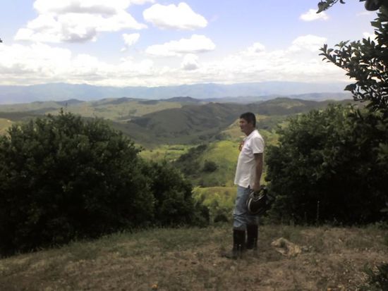 Eine seiner Finkas. Hier baut er Orangen an.