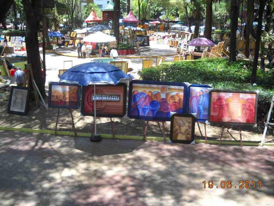 Künstler Park in Mexiko DF.