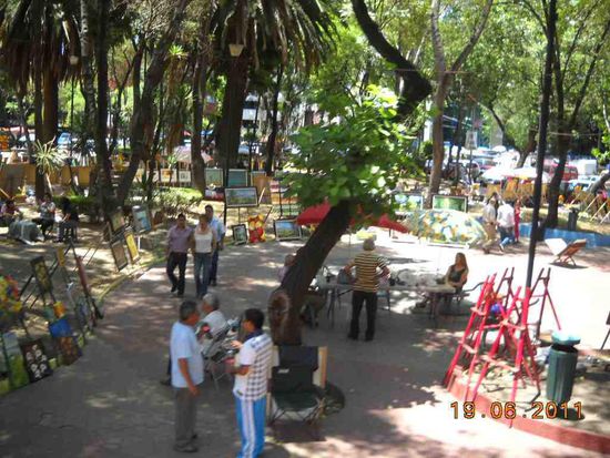 Künstler Park in Mexiko DF.