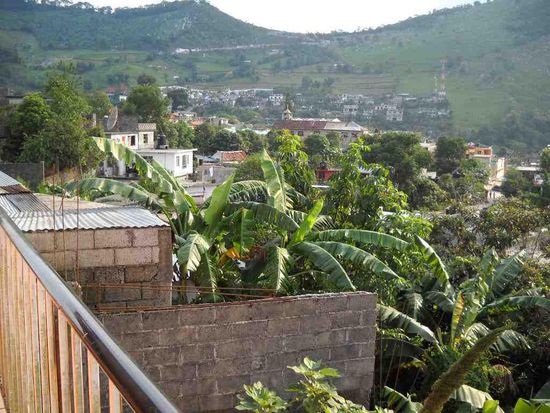Chalpulhuacan. Blick vom Hotel La Noria.