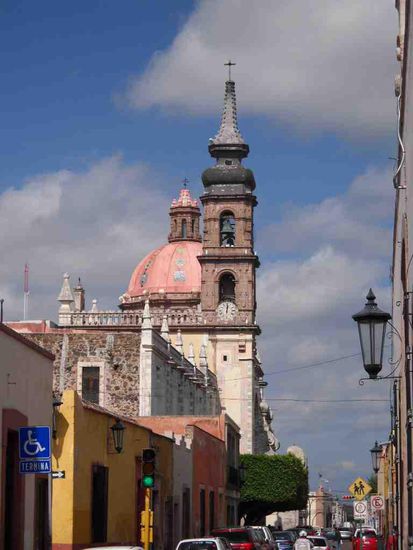 Queretaro. Kirche, Santa Rosa del Viedra.