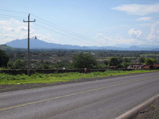 Ruta de Tequila. Vor Amatitan.