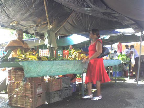 Ferria de Agricultores. Obst und Gemüsemarkt.