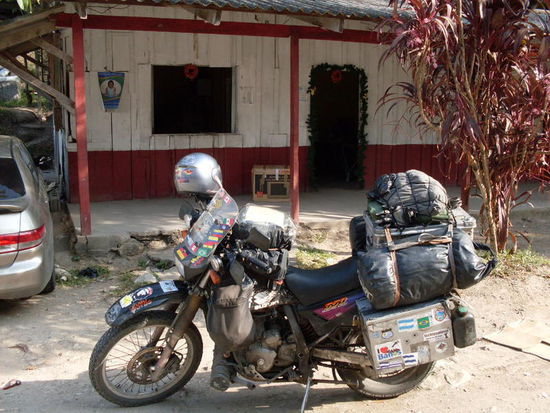 An der Grenze nach Guatemala.