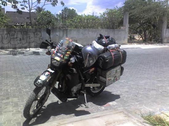 Weit gereiste DR 650