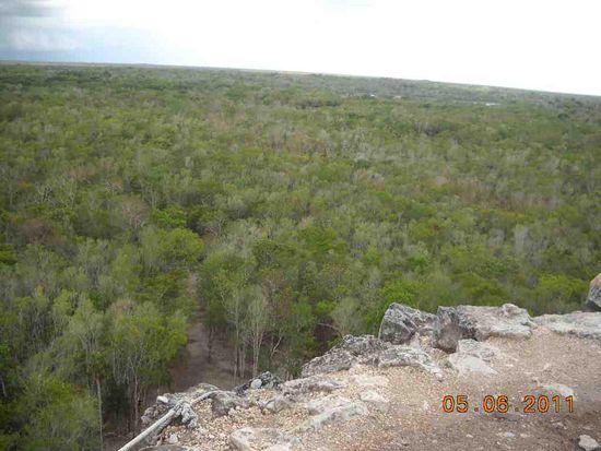 Ich bin oben gewesen.