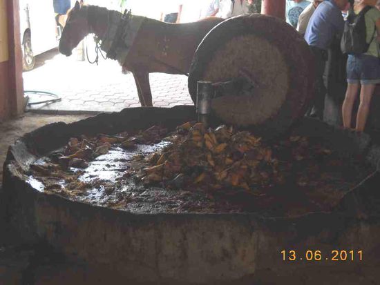 Dann wird es zermahlen und der Rest folgt wie üblich.