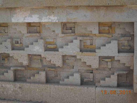 Mitla. So wurden die Mosaiks gemacht.