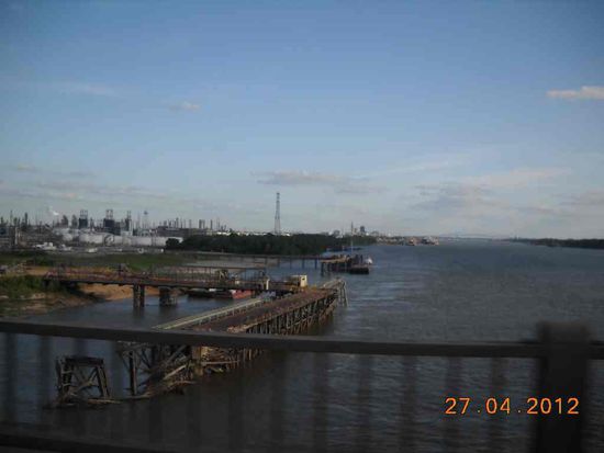 Vorbei an New Orleans.