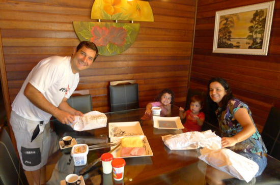 Rodrigo mit seiner Familie.