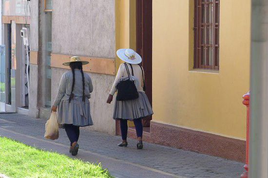 Viel Leute aus Bolivien leben in Arica.