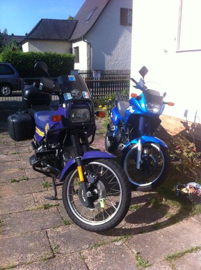 BMW R 100 GS Bj. 1993 und Suzuki DR 650 RE Bj. 1993