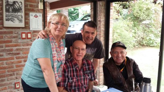 Rubia, Mario, Reinhold und meine Wenigkeit.