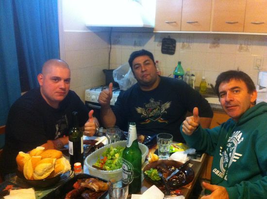 Freunde von Miguel. Daniel, Horacio u. Jorge.