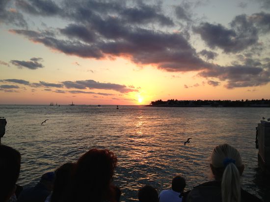 Sonnenuntergang am Mallory Square