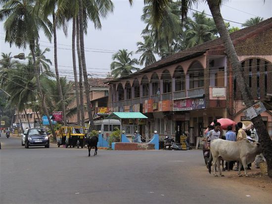 Kreuzung in Benaulim