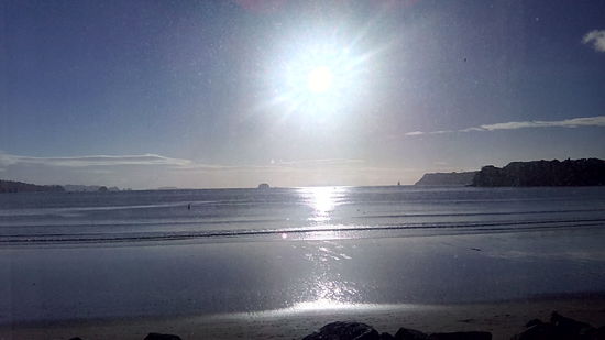 Wenn man morgens wach wird.