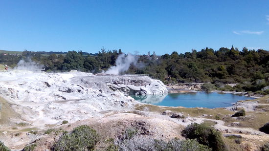 Rotorua heiße Quellen.