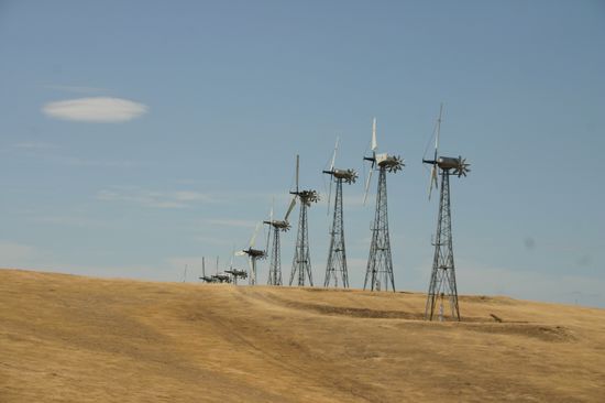 Hier gibt es riesige "Wind-Farmen"