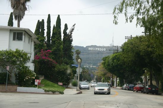 Das berühmte Hollywood Schild - das Hinkommen war ja einfach...