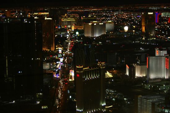 Blick vom Stratosphere Tower auf den Strip
