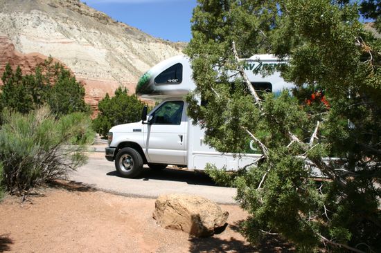 Unser Stellplatz auf dem Kodachrome SP Campground
